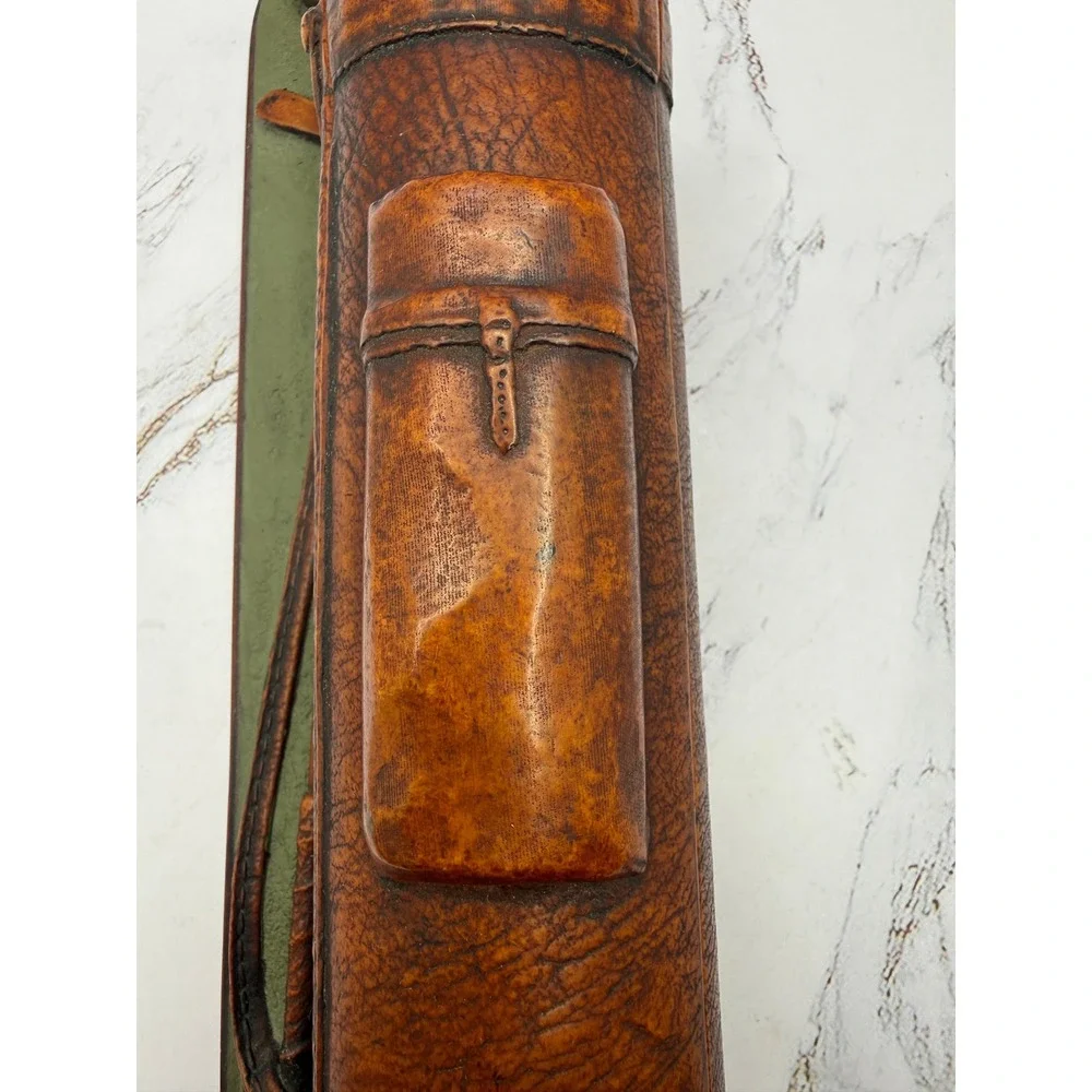 Vintage Golf Bag Trinket Box Desk Accessory Enesco Resin Brown